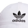 Picture of adidas Originals Men's Relaxed Fit Strapback Hat, White/Black, One Size