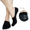Picture of BERING Women's No Show Socks Ankle Low Cut Thin Short Footies Sneaker Invisible Slip On Flat Bootie Loafers, Black, Size 7-9, 6 Pairs