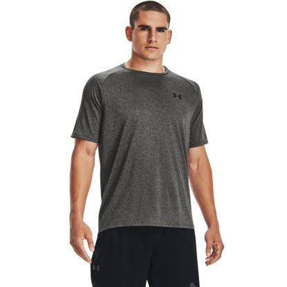 Picture of Under Armour mens Tech 2.0 Short-Sleeve T-Shirt , Carbon Heather (090)/Black , X-Small