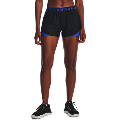 Picture of Under Armour womens Play Up 3.0 Shorts , (046) Black / / Versa Blue , XX-Small