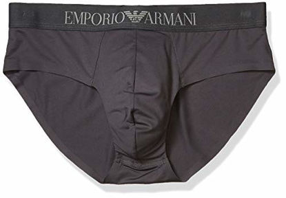 Picture of Emporio Armani Men's Microfiber Brief, Anthracite, XL