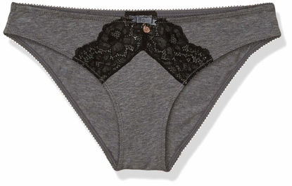 Picture of Emporio Armani Women's Deluxe Cotton Brief, Dark Gray Melange, XS