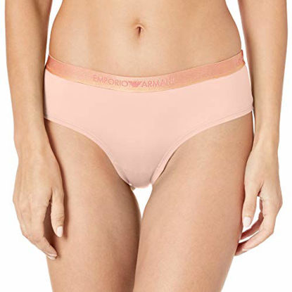 Picture of Emporio Armani Women's Microfiber Cheeky Pants, Misty Rose, XL