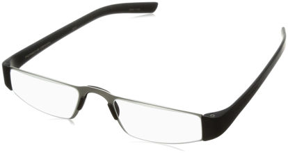 Picture of Porsche Designs P8801 +2.50 Reading Glasses A Black Frame Clear Lenses Size 48-20-150