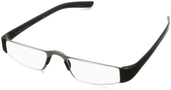 Picture of Porsche Designs P8801 +2.50 Reading Glasses A Black Frame Clear Lenses Size 48-20-150