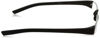 Picture of Porsche Designs P8801 +2.50 Reading Glasses A Black Frame Clear Lenses Size 48-20-150