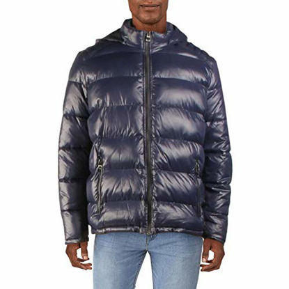 Picture of GUESS Men's Midweight Puffer Jacket, dark royal blue, L