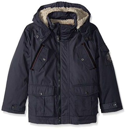 Picture of Diesel Big Boys' Outerwear Jacket (More Styles Available), Paprika/Charcoal, 14/16