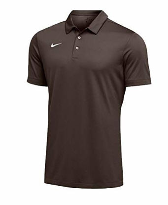 Picture of Nike Mens Dri-FIT Short Sleeve Polo Shirt (Medium, Dark Brown)