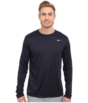 Picture of Nike DF Tee 2.0 Long Sleeve Training Shirt Obsidian Medium