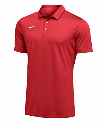 Picture of Nike Mens Dri-FIT Short Sleeve Polo Shirt Red 3XL