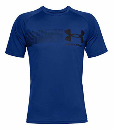 Picture of Under Armour Men's UA Tech 2.0 T-Shirt (Royal/Black/Black, X-Large)