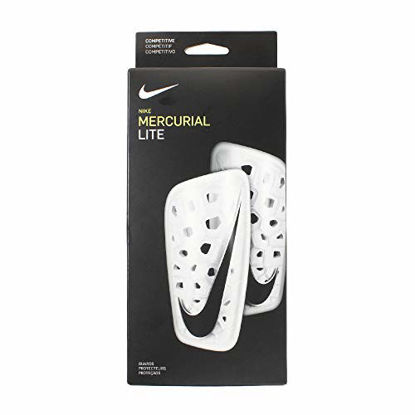 Picture of Nike Mercurial Lite Soccer Shin Guards (Small, White)