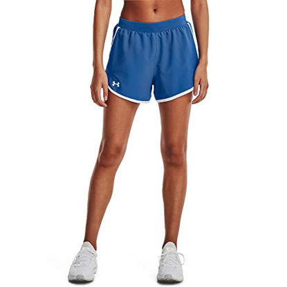 Picture of Under Armour Women's Fly By 2.0 Running Shorts , Victory Blue (474)/Reflective , Large