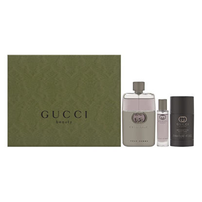 Picture of Gucci Guilty 3 Piece Hardbox Gift Set for Men (3 Ounce Eau de Toilette Spray + 2.4 Ounce Deodorant Stick + 0.5 Ounce Eau de Toilette Travel Spray)