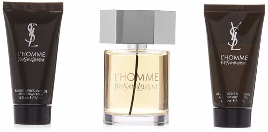 GetUSCart- Yves Saint Laurent L'Homme Men Gift Set (Eau De Toilette Spray,  After Shave Balm and All Over Shower Gel)