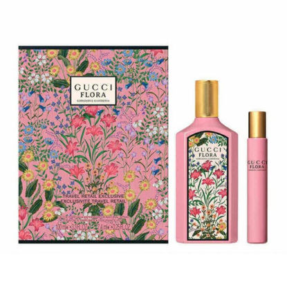 Picture of Gucci Flora Gorgeous Gardenia Gift Set for Women Eau de Parfum Spray 3.3 Ounce + Travel spray EDP 0.33 Oz