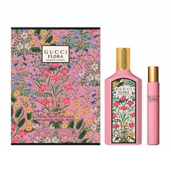 Picture of Gucci Flora Gorgeous Gardenia Gift Set for Women Eau de Parfum Spray 3.3 Ounce + Travel spray EDP 0.33 Oz