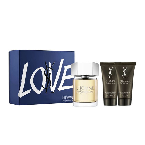 GetUSCart- Yves Saint Laurent L'Homme Men's 3-piece Gift Set 3.3 oz. EDT  Spray+ 1.6 oz. After Shave Balm + 1.6 oz. Shower Gel
