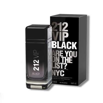 Picture of 212 VIP Black by Carolina Herrera for Men Eau De Parfum Spray, 6.8 Oz