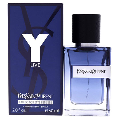 Picture of Yves Saint Laurent Y Live Eau De Toilette Intense Spray, Fragrance for Men, 2 Fl Oz