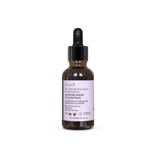 Picture of Neemli Naturals 2% Hyaluronic Acid + D Panthenol Moisture Boost Concentrate Face Serum For Intense Hydration, Plump & Glowing Skin Suits All Skin Types, 30 ml, Transparent (Pack of 1)