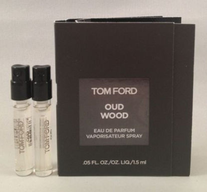 Picture of 2 Tom Ford Oud Wood EDP Spray Vial Travel Sample .05 Oz/1.5 Ml Each