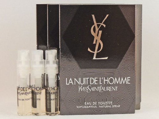 GetUSCart- YSL YVES SAINT LAURENT LA NUIT DE L'HOMME Eau de Toilette Samples  (3 vials)