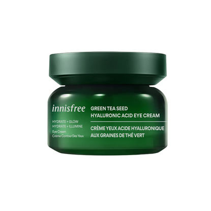 Picture of innisfree Green Tea Hyaluronic Acid Hydrating Eye Cream: Nourish, Soothe, Hydrate, and Support Skin Barrier