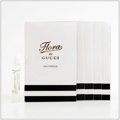 Picture of Lot of 5 Gucci Flora Eau Fraiche Spray for Women, Vial, Mini,0.06 Ounce (5 Packs)