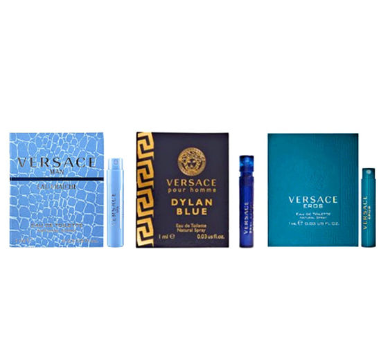 GetUSCart- VERSACE for Men Fragrance Sample Trio - Pour Homme, Man Eau  Fraiche, & Eros