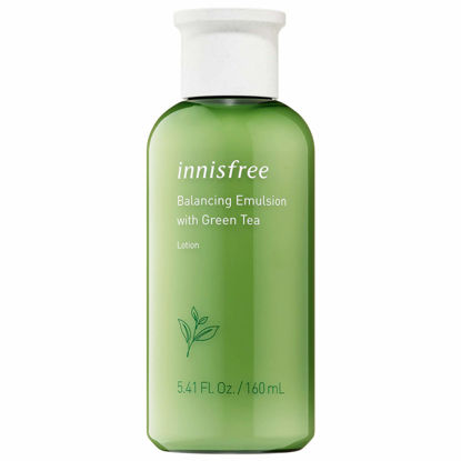 Picture of innisfree Green Tea Moisture Balancing Emulsion Hydrating Face Moisturizer, 160 mL/ 5.41 Fl oz