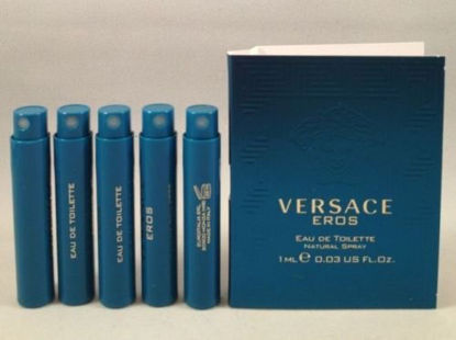 Picture of 5 Versace Eros EDT Travel Sample Spray Vial 0.03 Oz/1 Ml Each Lot