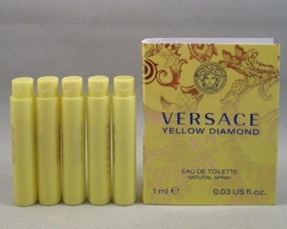 Picture of 5 Versace Yellow Diamond Eau De Toilette 1 Ml/.03 Oz Spray Sample Vial Lot