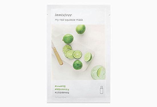 Picture of [5Pcs] Innisfree My Real Squeeze Mask Sheet, Choose Type - 5 Pack (#lime)