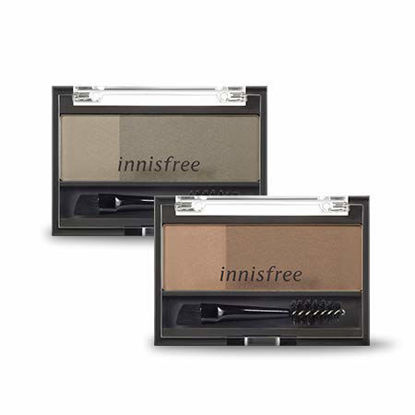 Picture of [INNISFREE]Two tone Eyebrow Kit?2019.04?new product? (#1 brown)