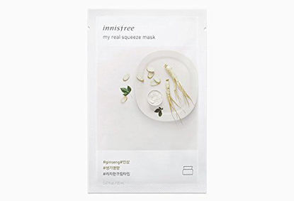 Picture of [5Pcs] Innisfree My Real Squeeze Mask Sheet, Choose Type - 5 Pack (#ginseng)
