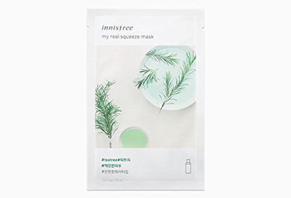 Picture of [5Pcs] Innisfree My Real Squeeze Mask Sheet, Choose Type - 5 Pack (#teatree)
