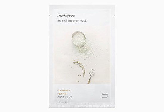 Picture of [5Pcs] Innisfree My Real Squeeze Mask Sheet, Choose Type - 5 Pack (#rice)