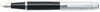 Picture of Sheaffer 300 Glossy Black Fountain Pen with Bright Chrome Cap, Chrome-Plated Trim, and Fine Nib