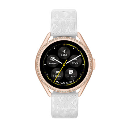 Picture of Michael Kors Women's MKGO Gen 5E 43mm Touchscreen Smartwatch with Fitness Tracker, Heart Rate, Contactless Payments, and Smartphone Notifications