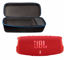Picture of JBL Charge 5 Portable Waterproof Wireless Bluetooth Speaker Bundle with divvi! Protective Hardshell Case - Red