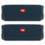 Picture of JBL Flip 5 Waterproof Portable Wireless Bluetooth Speaker Bundle - (Pair) Blue