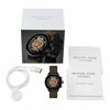 Picture of Michael Kors Access Women's MKGO Touchscreen Aluminum and Silicone Smartwatch, Black with Swarvoski Crystals-MKT5093
