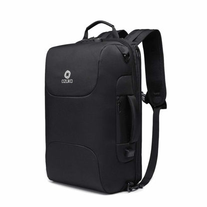 Picture of OZUKO Double Anti-Theft Laptop Computer Backpack,Water Resistant Travel Rucksack One Size