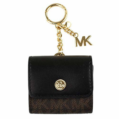 Picture of Michael Kors Jet Set Leather Signature Logo AirPod/AirPod Pro Case (Brown/Black)