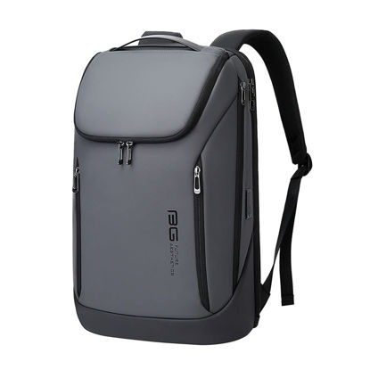 Picture of OZUKO Waterproof Business Laptop Backpack Fit 15.6 Inch Computer Bag with USB Charging Port, Multi-function Travel Casual Daypack (Grey)