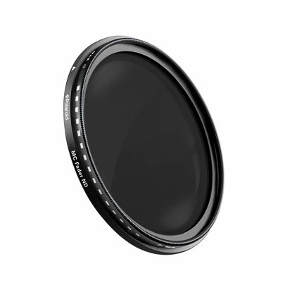 Picture of Polaroid Optics 49mm Multi-Coated Variable Range [ND3, ND6, ND9, ND16, ND32, ND400] Neutral Density Fader Filter ND2-ND400- Compatible w/ All Popular Camera Lens Models