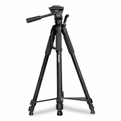Picture of "Polaroid 72"" Premium Tripod | Durable, Compact & Lightweight | 3-Section Flip-Lock | Multi-Function Pan Head | Additional Quick Release Plate | Includes Carrying Case", black (PLTRI72)