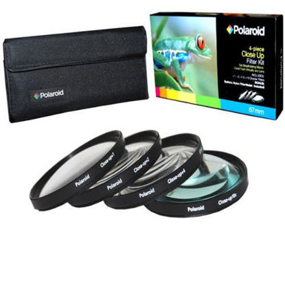 Picture of Polaroid Optics 4 Piece Close Up Filter Set (+1, +2, +4, +10) For The Canon Digital EOS Rebel SL1 (100D), T5I (700D), T5 (1200D), T4i (650D), T3 (1100D), T3i (600D), T1i (500D), T2i (550D), XSI (450D), XS (1000D), XTI (400D), XT (350D), 1D C, 70D, 60D, 60Da, 50D, 40D, 30D, 20D, 10D, 5D, 1D X, 1D, 5D Mark 2, 5D Mark 3, 7D, 6D Digital SLR Cameras Which Has Any Of These (60mm, 50mm 1.8) Canon Lenses